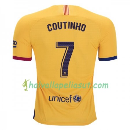 Jalkapallo Pelipaidat FC Barcelona Philippe Coutinho 7 Vieraspaita 2019-2020 Lyhythihainen